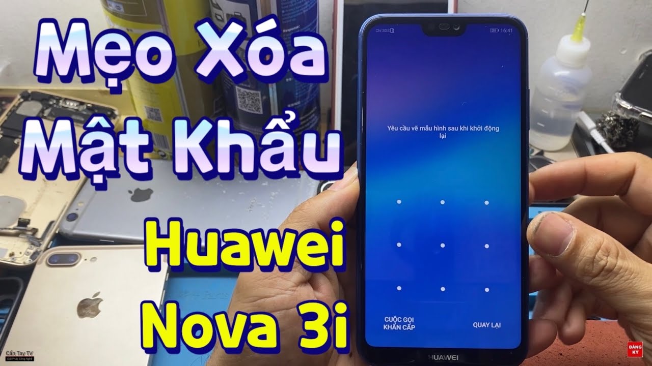 Mẹo Xóa Mật Khẩu Màn Hình HUAWEI NOVA 3i Chỉ Bằng Một Sợi Cáp Sạc