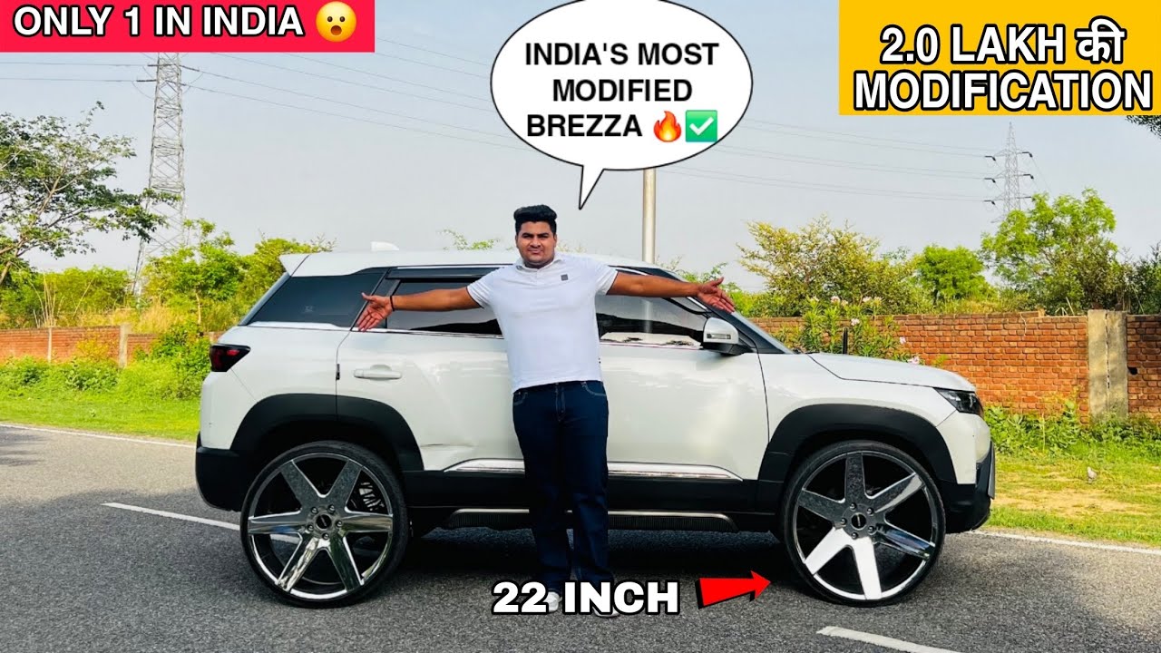 ONLY 1 IN INDIA BREZZA 😮 Maruti Brezza Full Modified With Crome Alloy Wheels || Brezza Modified ||