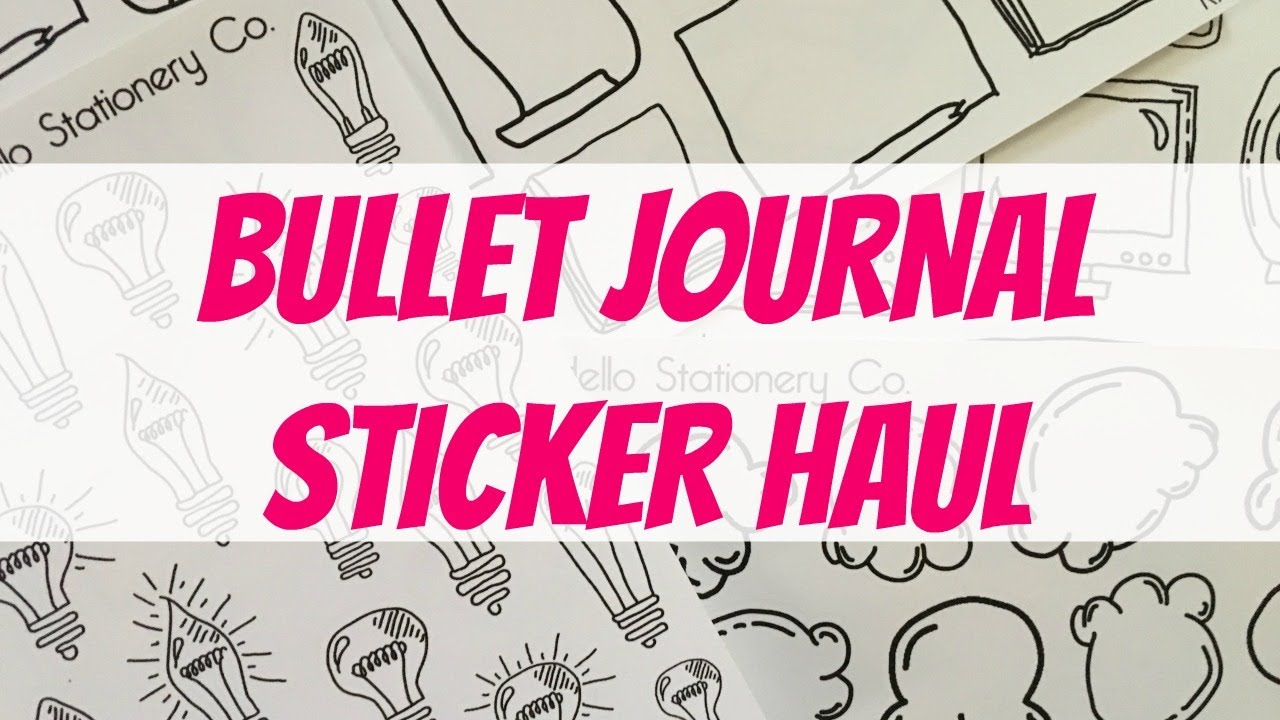 BULLET JOURNAL STICKER HAUL | Oh, Hello Stationery Co  Planner Stickers
