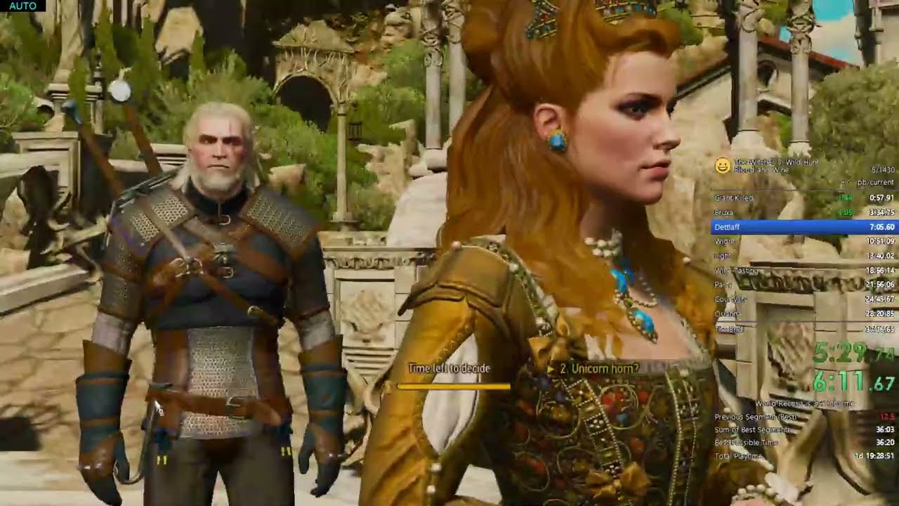 The Witcher 3: Wild Hunt - Blood and Wine any% Speedrun in 36:50 [World Record]