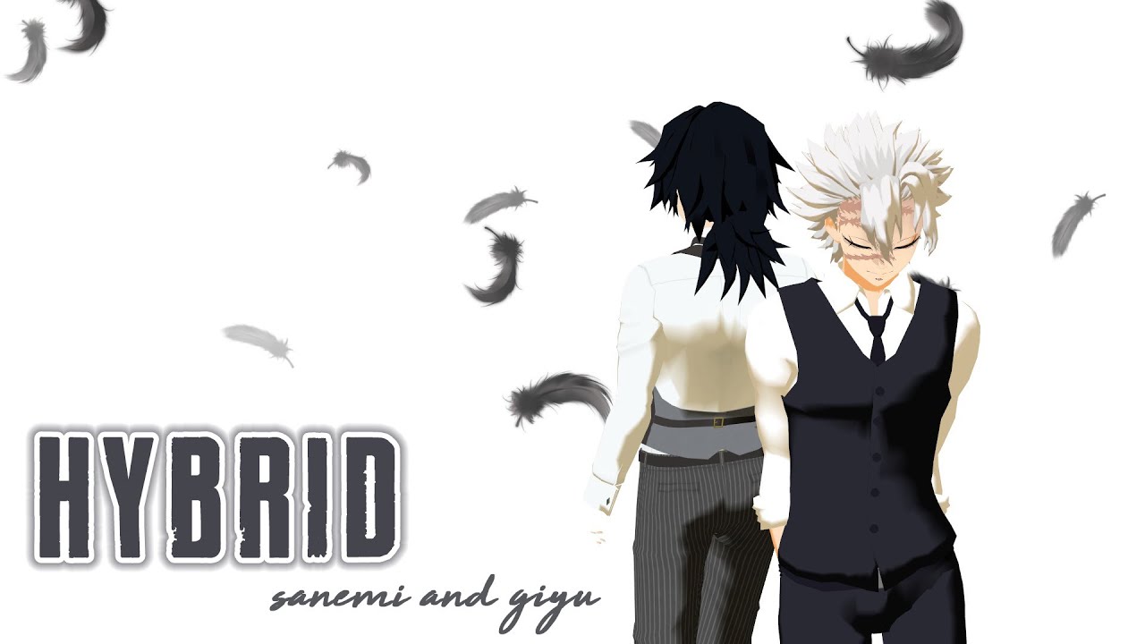 【鬼滅のMMD】ハイブリッド(HYBRID)不死川実弥＆冨岡義勇 鬼滅の刃きめつのやいば しなずがわさねみ とみおかぎゆう ダンス 柱