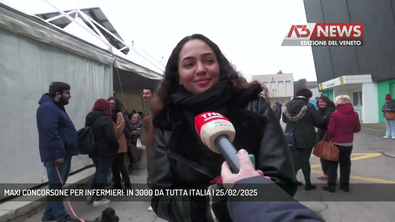 MAXI CONCORSONE PER INFERMIERI: IN 3000 DA TUTTA ITALIA | 25/02/2025