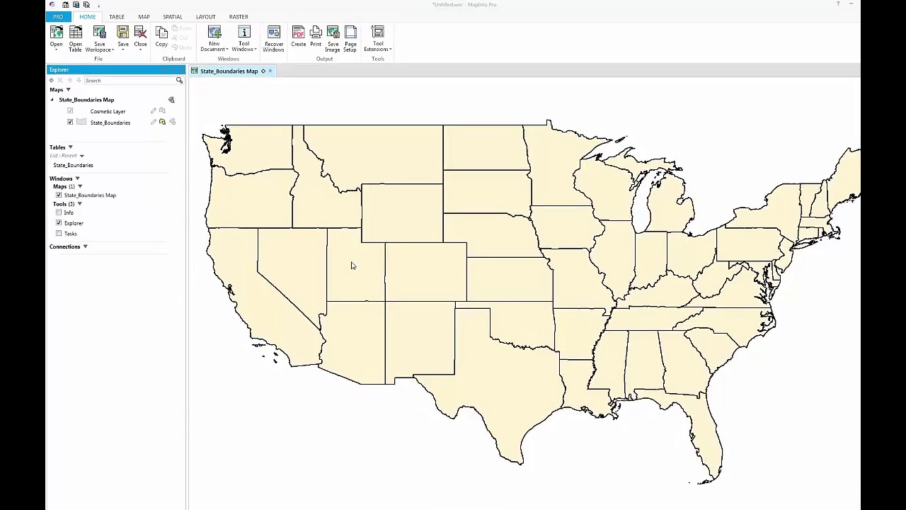 CRITCHLOW - Opening Data in MapInfo