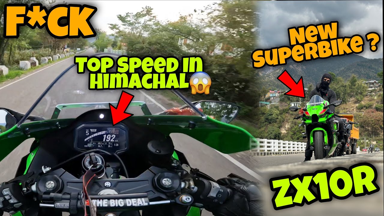 Kawasaki Zx10r Top Speed in Himachal 🔥,My New Superbike?? ,training Back Workout ❤️@thebigdeal786