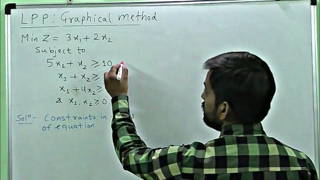 03 l Graphical method in LPP l MINIMIZATION with three constraints l BeingGourav Com
