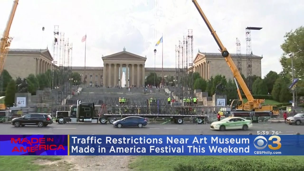 Made In America Road Closures Start To Go Into Effect