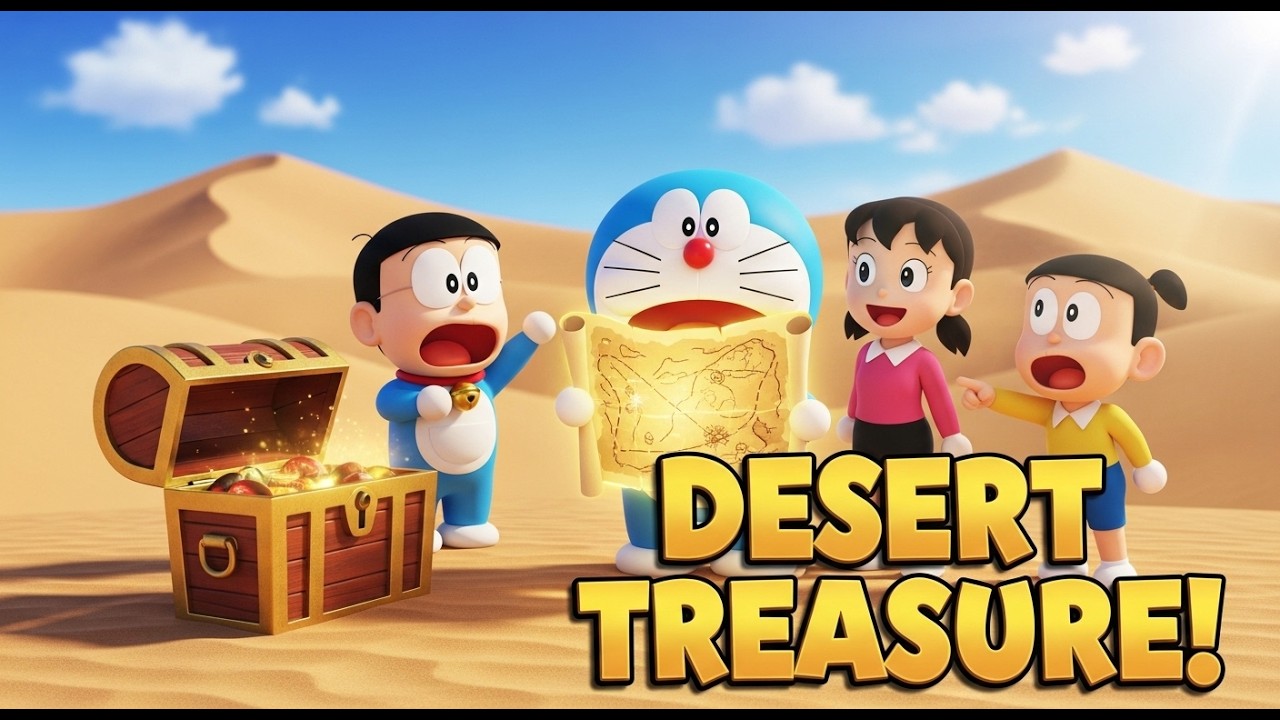 Doraemon Desert Treasure Hunt 🏜️ | Amazing 3D Cartoon Adventure for Kids