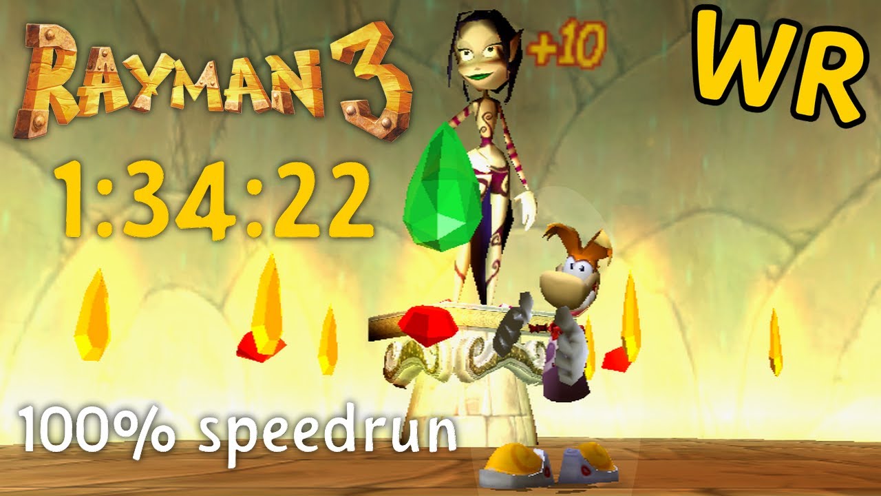 [WR] Rayman 3: Hoodlum Havoc 100% speedrun in 1:34:22