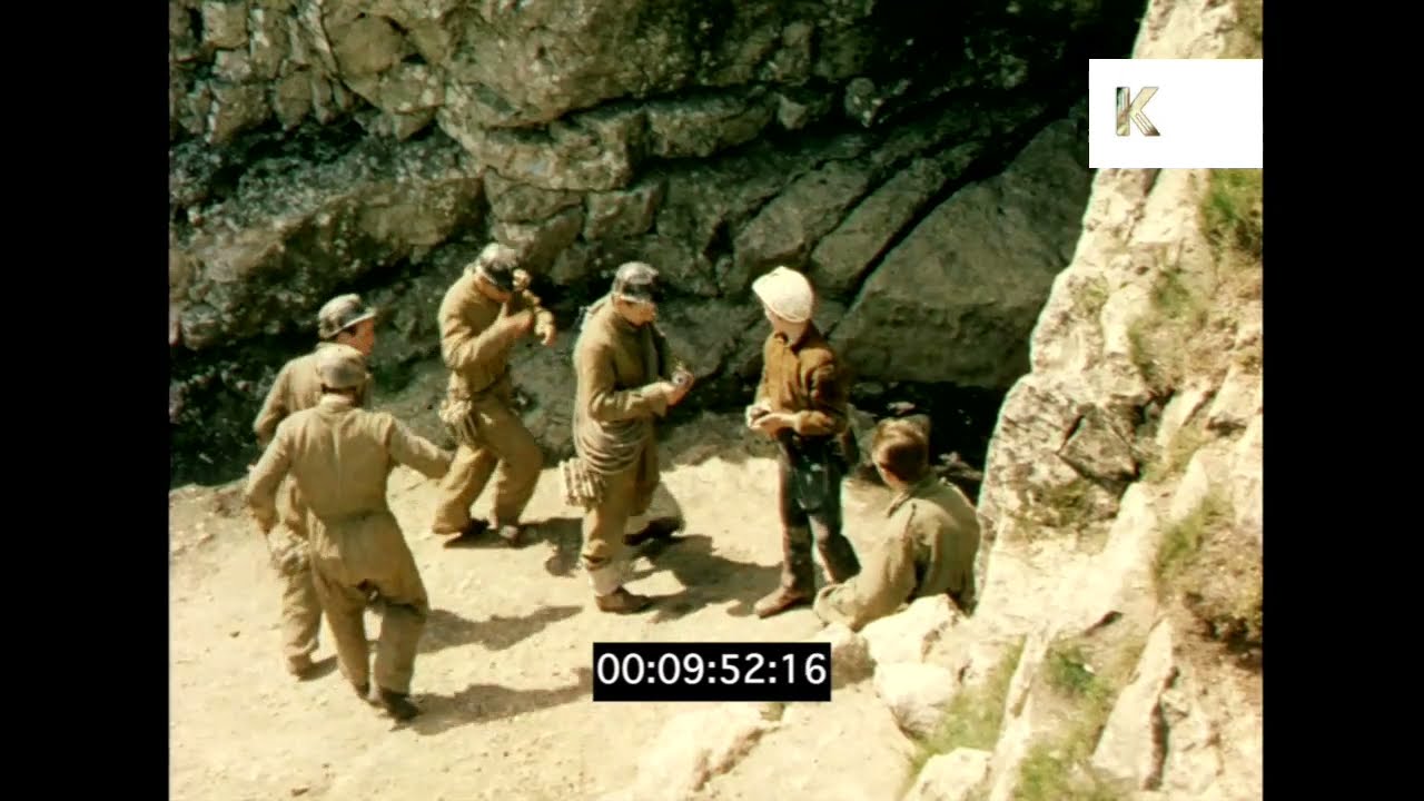 1960s Yorkshire Dales, UK, Caving, Potholing, 16mm