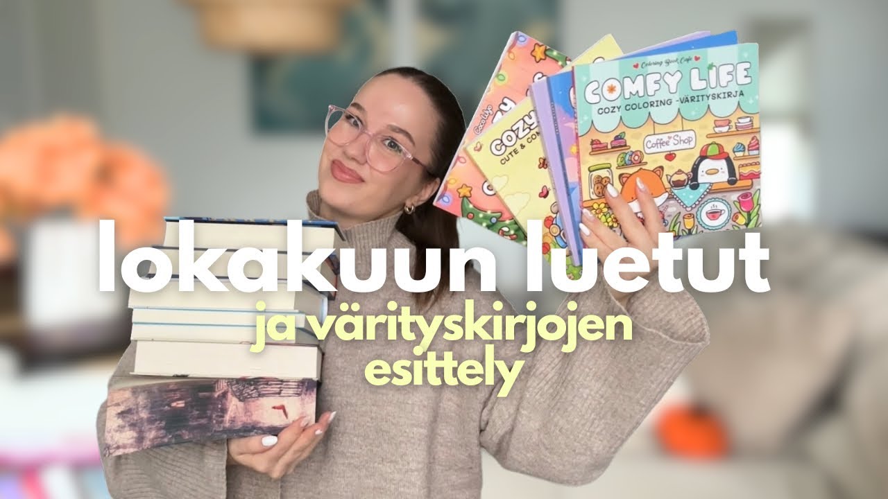 Lokakuun kirjat & v&auml;rityskirjojen esittely 📚🎨