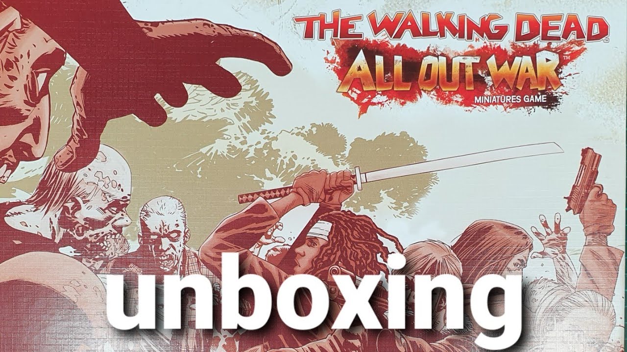 The walking dead all out war collector's edition unboxing