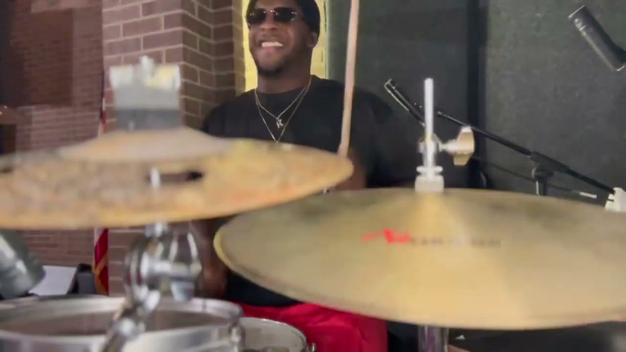 Kendall Williams on drums New Year Service
