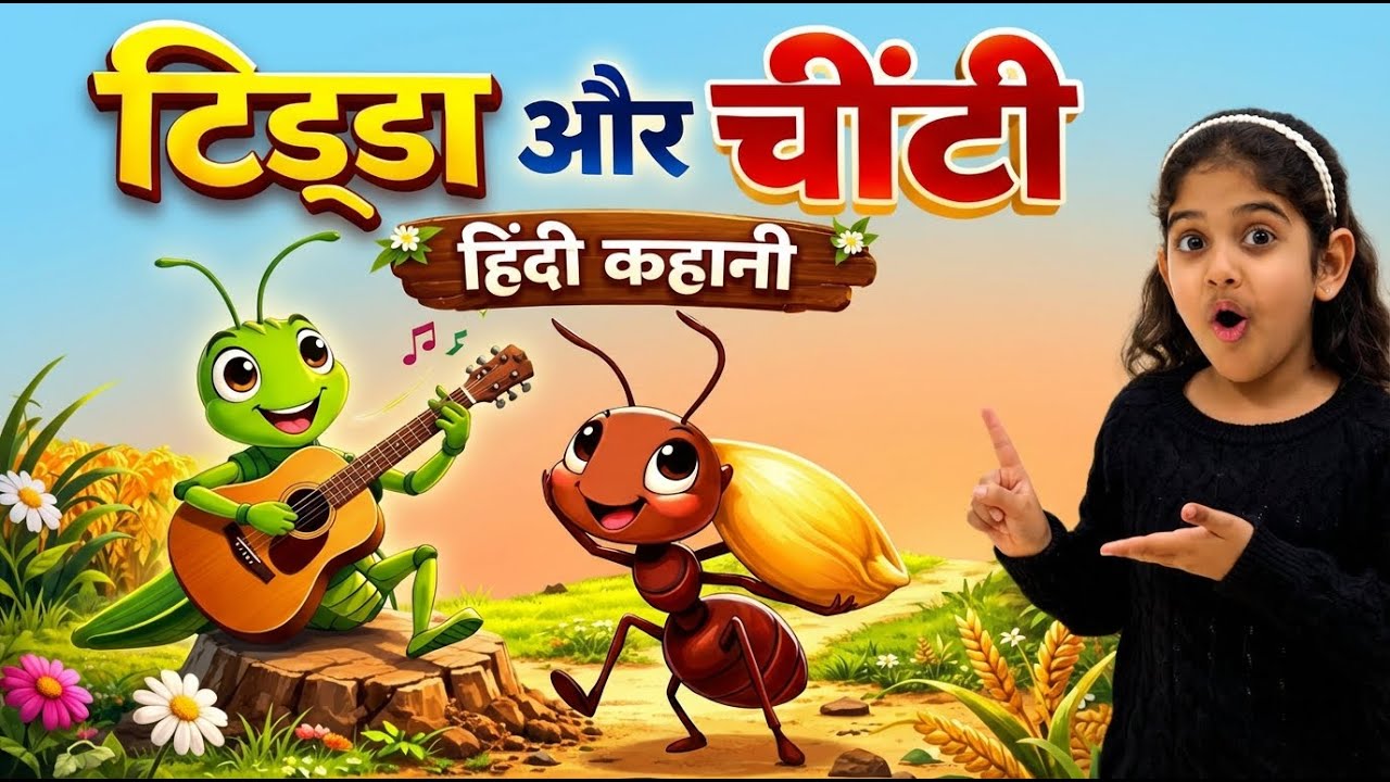 चींटी vs टिड्डा | कड़ी मेहनत vs आलस का परिणाम | moral story in hindi