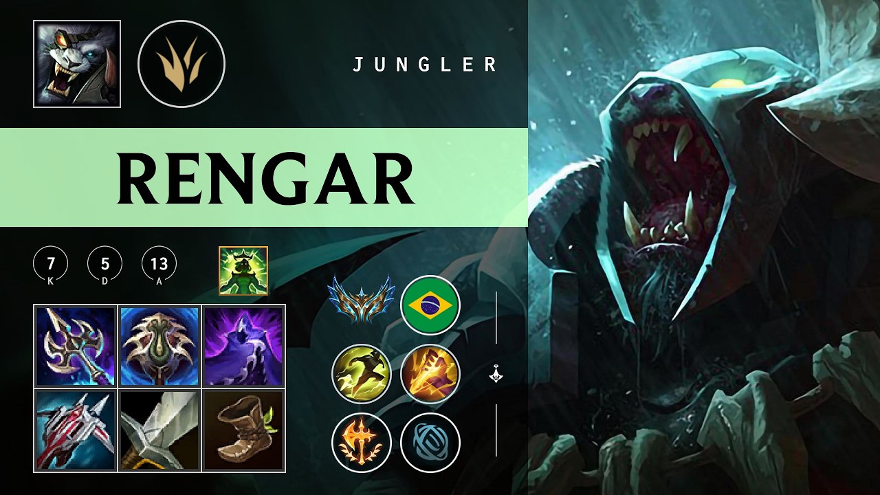 Rengar Jungle vs Dr. Mundo - BR Challenger Patch 26.04