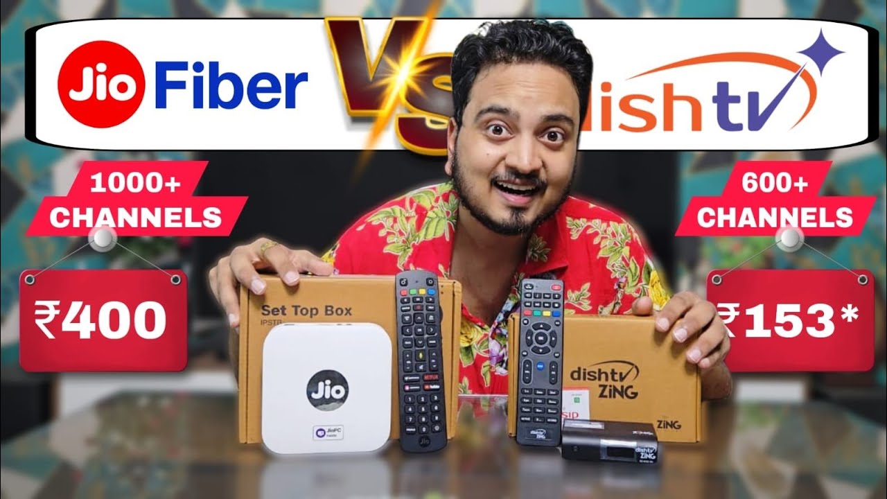 Jio Fiber Vs Dish TV Set Top Box Comparison 2026 | Jio Fiber New Connection | Dish TV