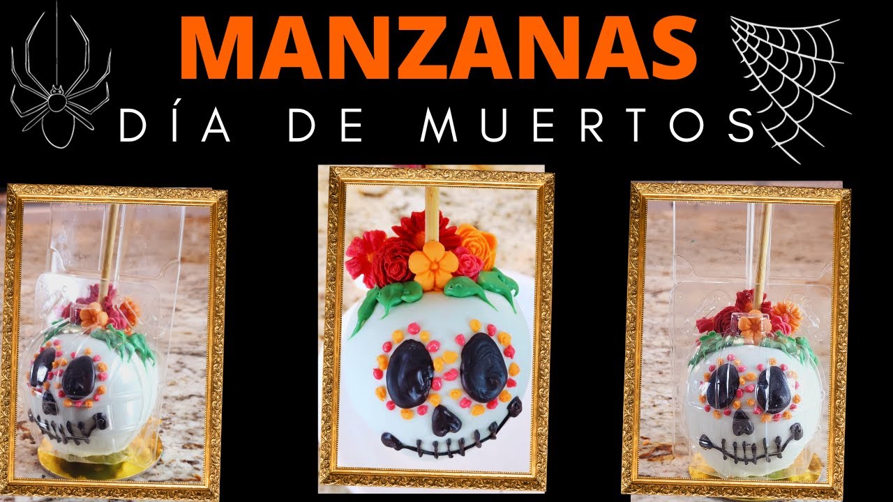 Manzanas Cubiertas en Chocolate Dia de Muertos 🍎🍏💀 Idea 💡 para tus ventas
