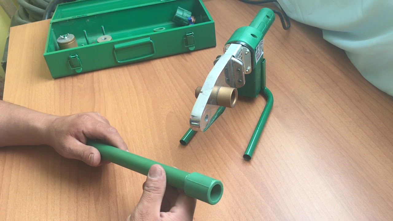 Como soldar tubo verde con thermofusion.