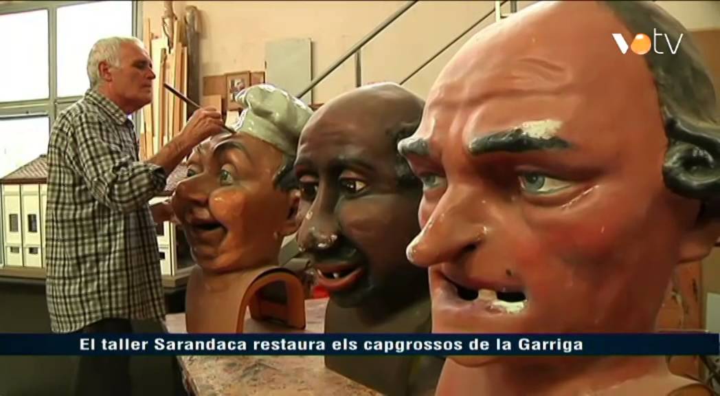 VOTV - El taller Sarandaca restaura els capgrossos de la Garriga