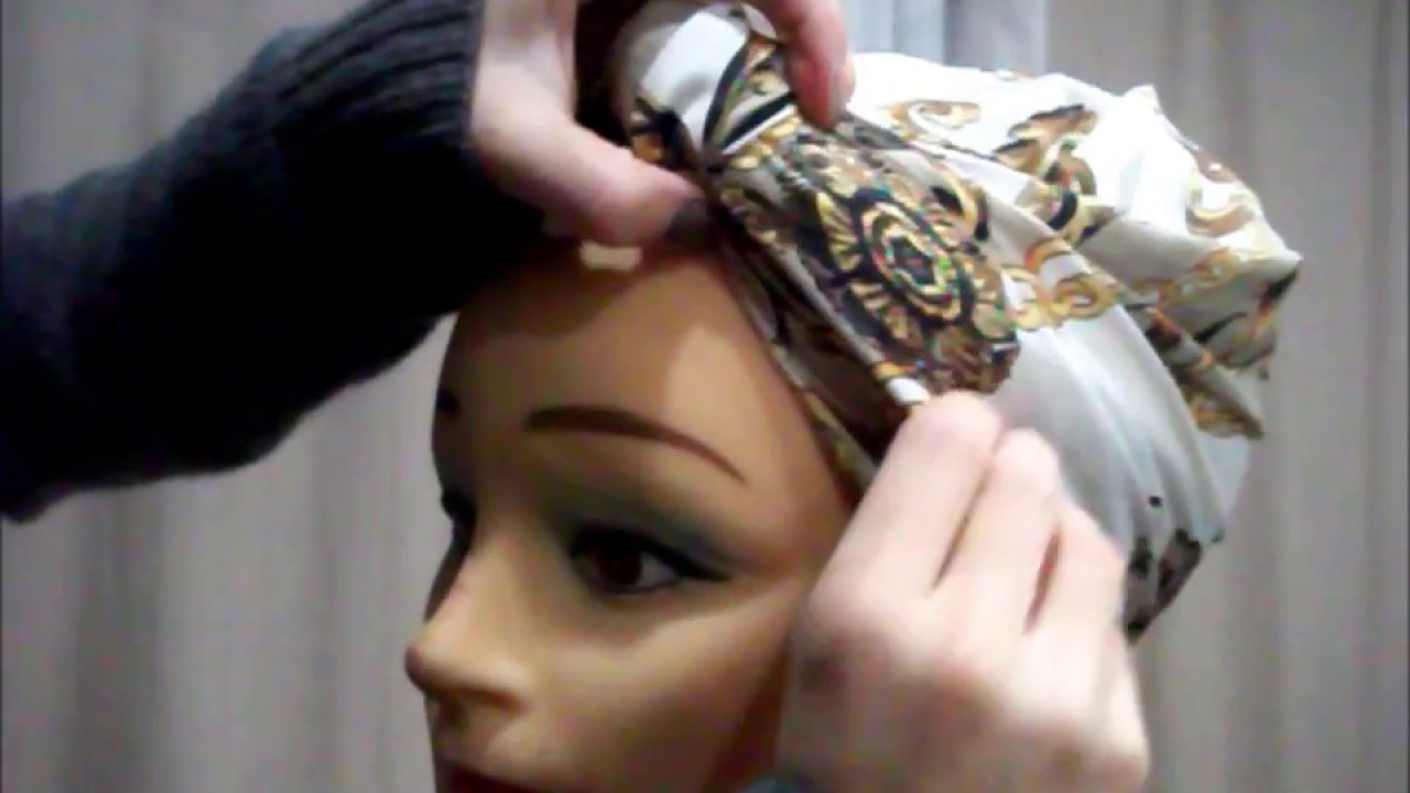 Comment nouer un foulard-Partie1(turban tutorial)