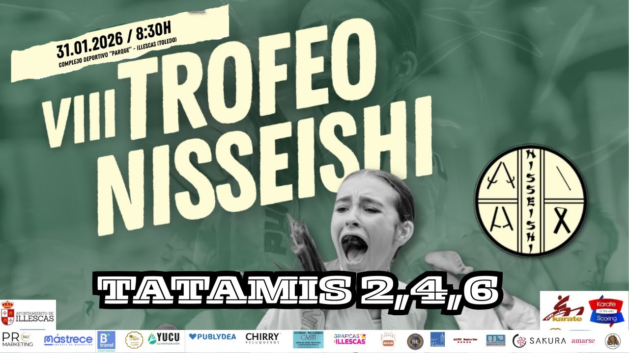 VIII CAMPEONATO INTERNACIONAL DE KARATE NISSEISHI. Tatamis 2,4,6
