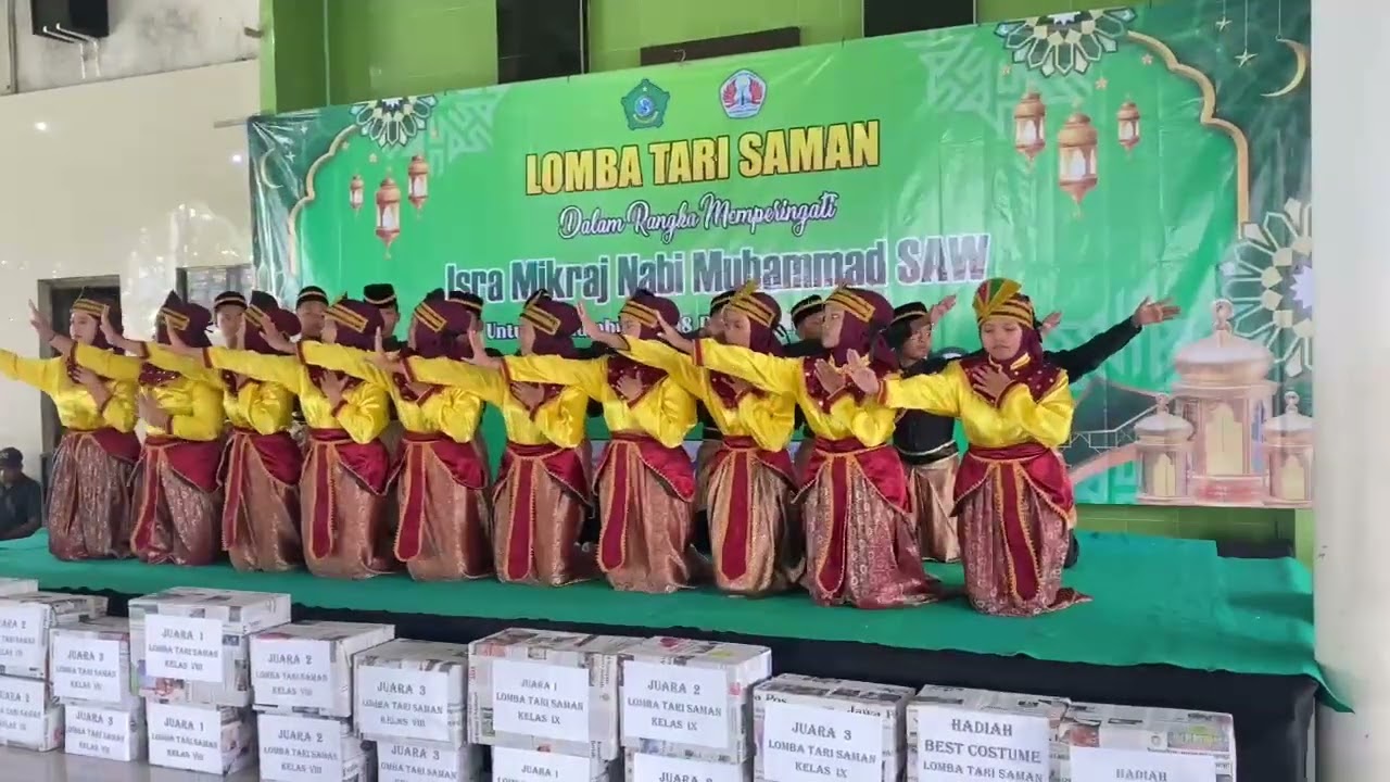 JUARA 1 LOMBA TARI SAMAN JENJANG KELAS IX SMPN 2 PORONG 