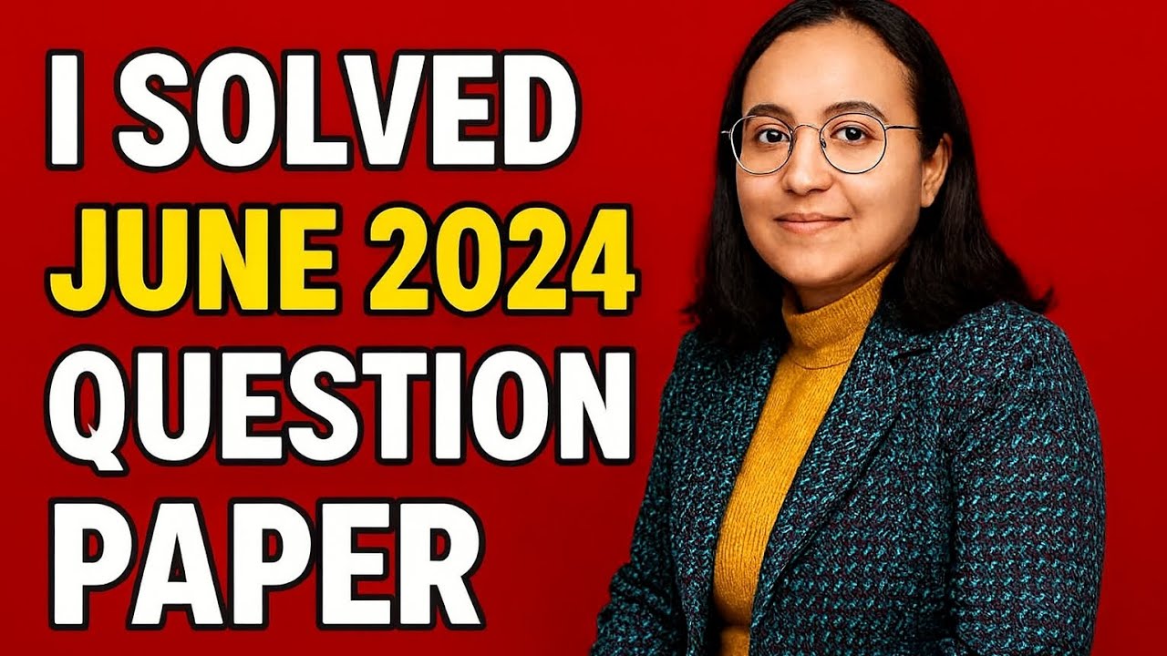 UGC NET JRF JUNE 2024 SOLVED QUESTION PAPER WITH DETAIL EXPLANATION ⭐⭐⭐