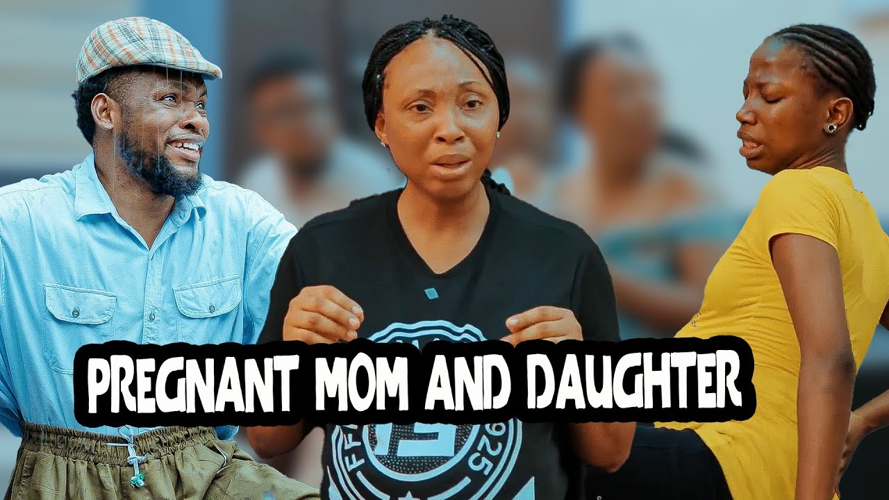 Pregnant Mom And Daughter -  MarkAngelComedy | Aunty Success | Living With Dad | House keeper Series