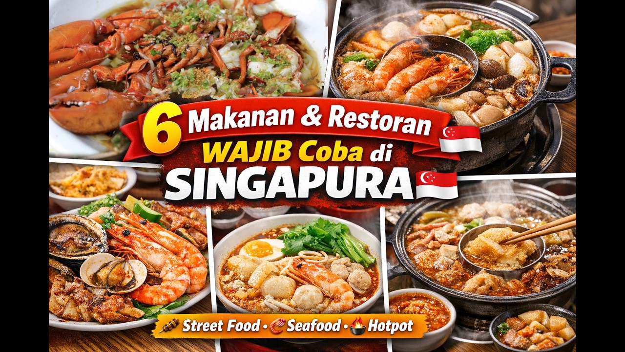 6 Makanan & Restoran Wajib Coba di Singapura 🍜🇸🇬 (Ultimate Food Guide!)