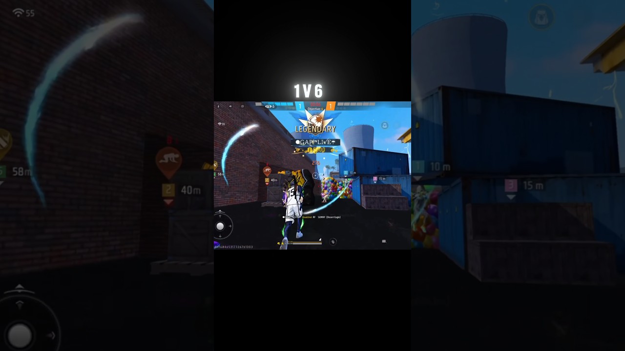 🔴 LIVE 1V6 ❤️&zwj;🔥#freefire #freefireshorts #1v6clutch #1vs4 #gamergapff #short #viralshort