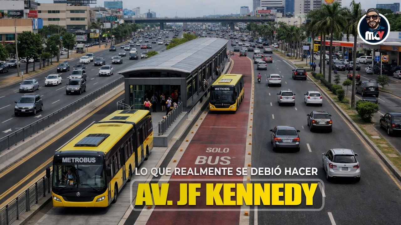 🔥 QUEREMOS AUTOBUSES CON CARRILES EXPRESO | AV. JF KENNEDY 🚍
