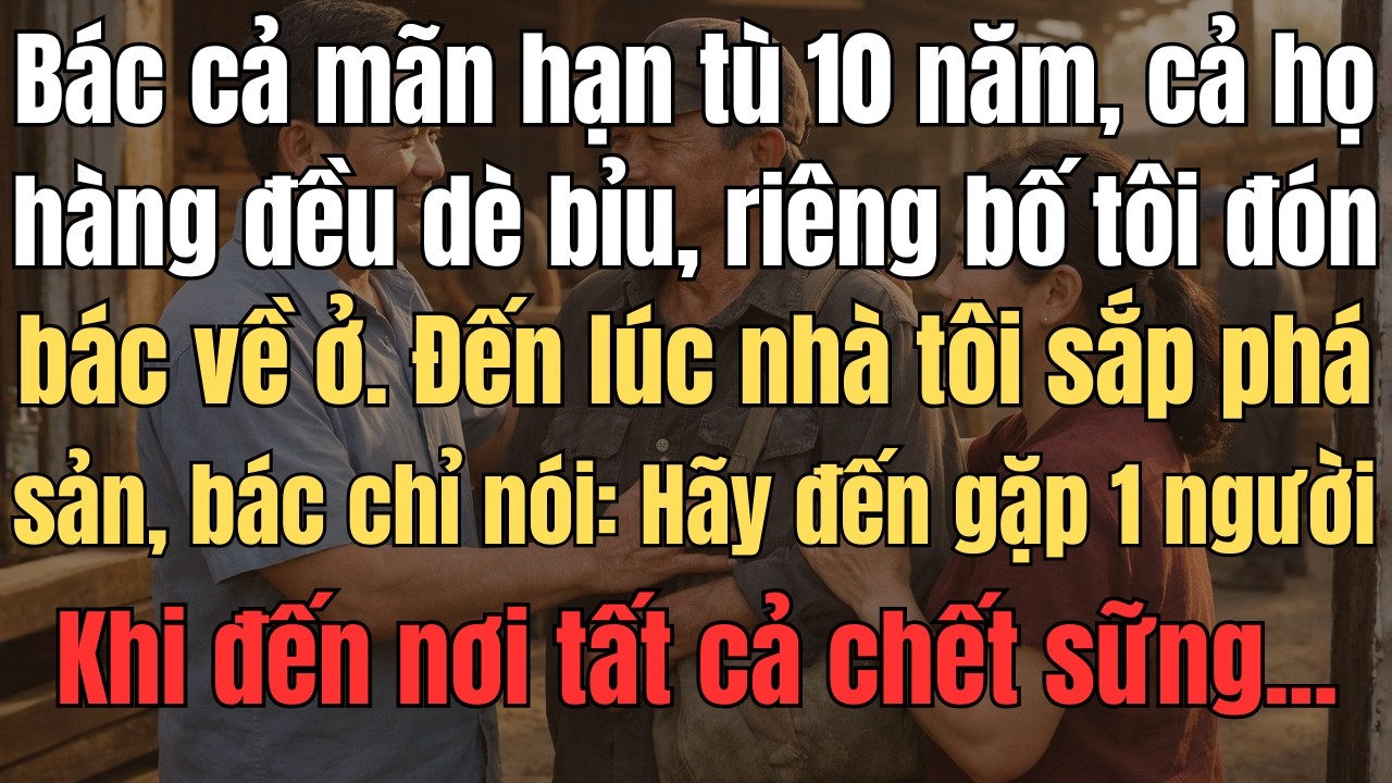 Bác Cả Ra Tù, Cả Họ Hàng Đều Dè Bỉu, Riêng Bố Tôi Đón Bác Về Ở. Đến Lúc Nhà Tôi Sắp Phá Sản, Bác...