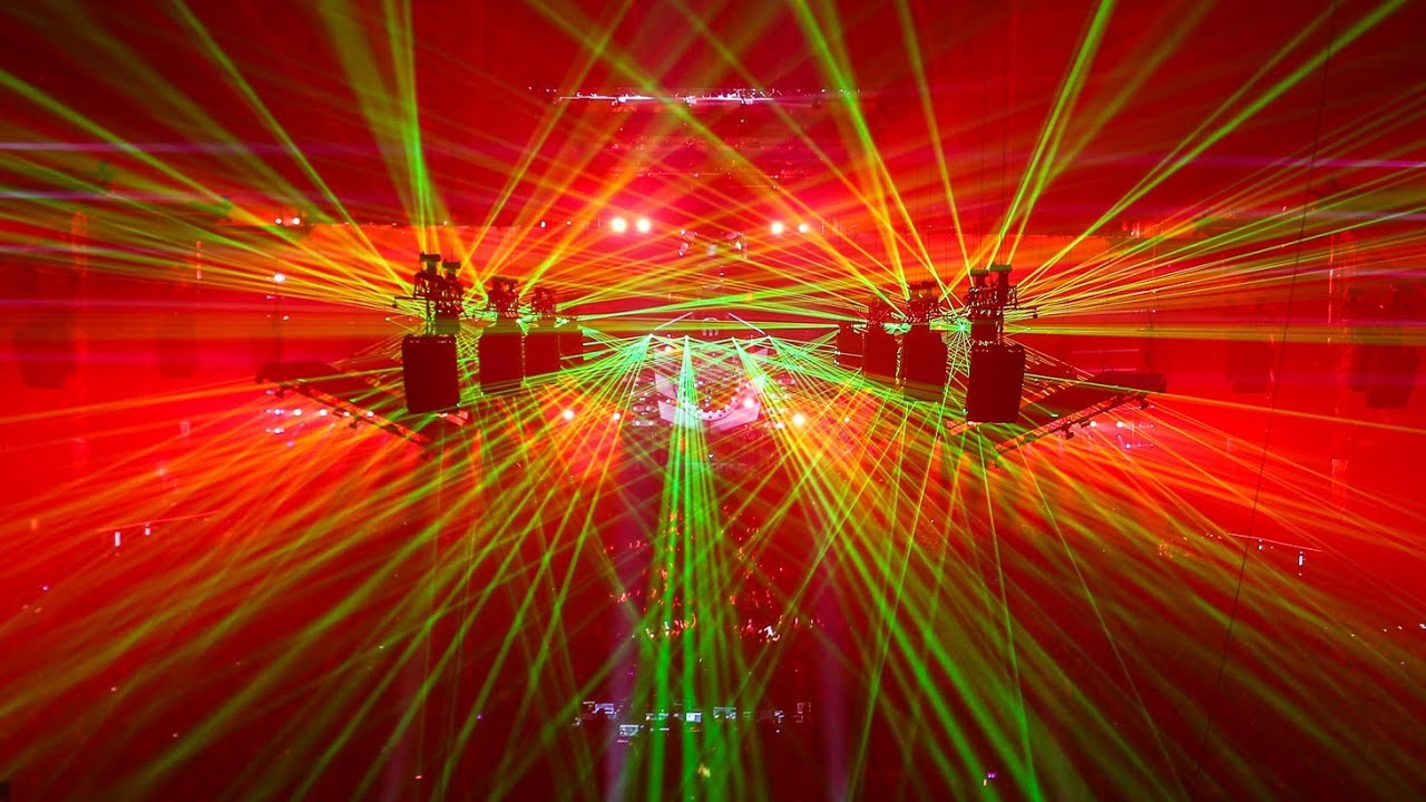 HARD BASS 2018 | TEAM RED [Intro Amazing Laser, Light & Fireworks Show] 4K HQ Audio
