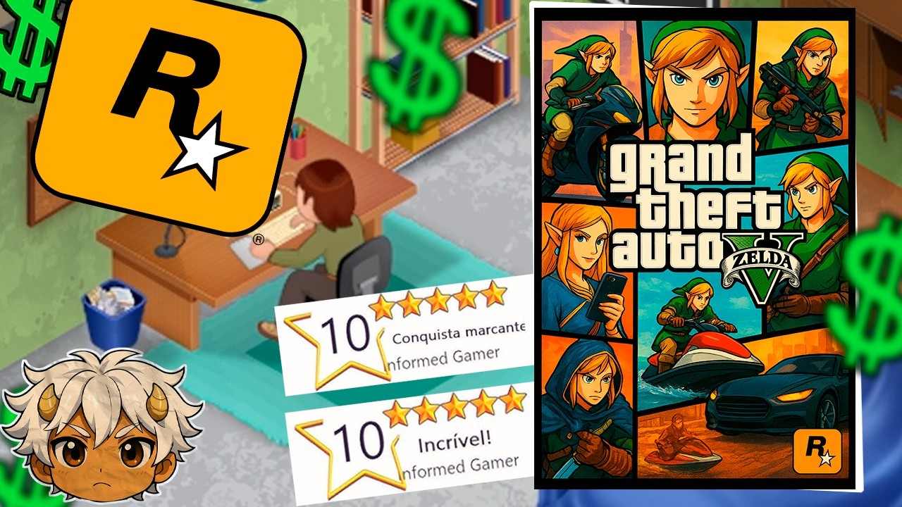 JOGUEI 1000 DIAS como ROCKSTAR no Game Dev Tycoon