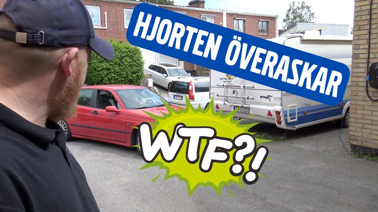Skulle byta gångjärn på Volvo V70 men.....så svängde hjorten förbi!