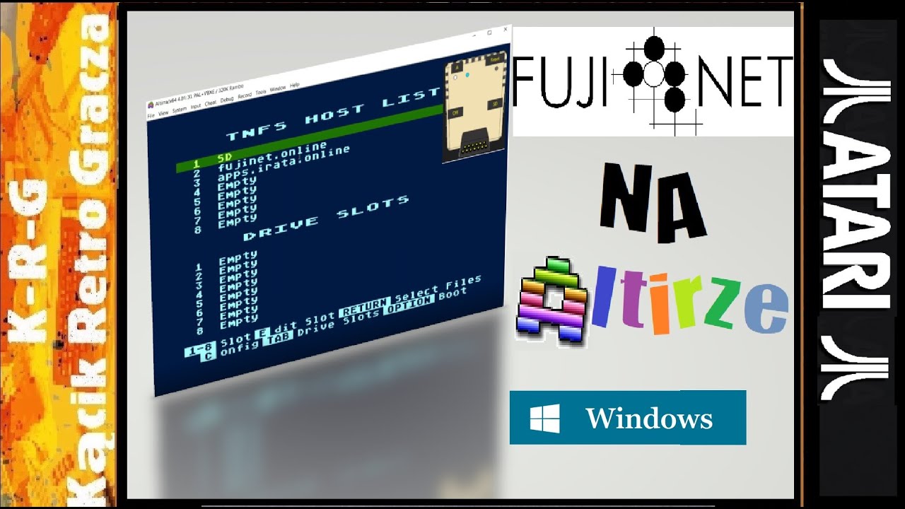 ALTIRRA i INSTALACJA FUJINETU - WIN 10 - ATARI XE/XL