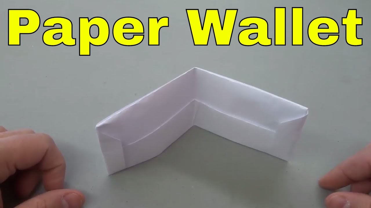 How To Make A Wallet Out Of Paper-Origami Tutorial