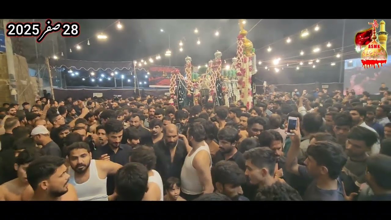 28th Safar 2025 Baramdgi Taboot Muola Imam Hasan a.s Markazi Jaloos Orangi Town Sangat Sada e Matam 