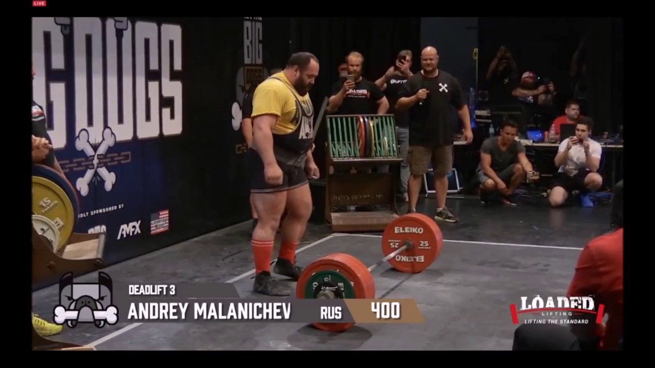 Andrey Malanichev RAW with wraps total 1140kg@160kg, ProRaw Big Dogs