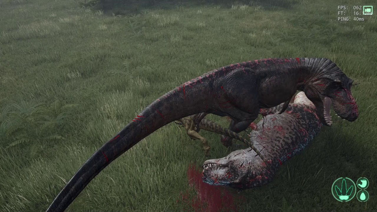 ONE UTAH RAPTOR VS TWO REXES - 1v2 - The Isle Gameplay