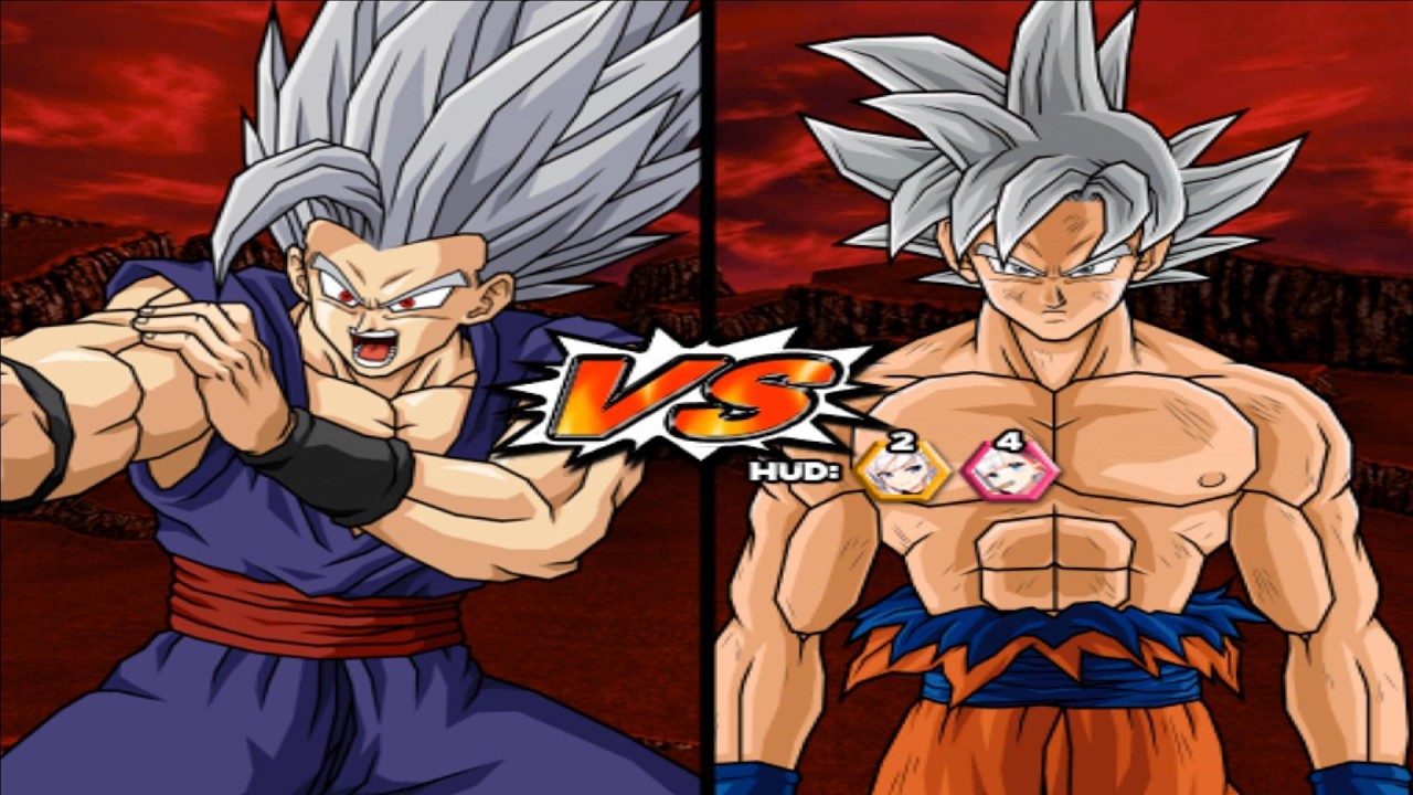 Gohan Beast Vs Goku MUI & Vegeta Evolved! Dragon Ball Sparking Lane!