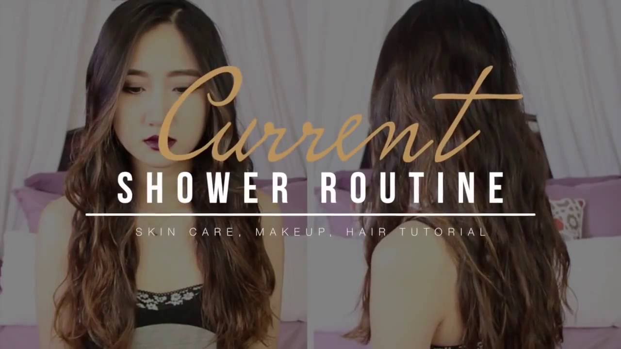 Everyday Shower Routine Heatless Curls, Makeup, Skincare Cerinebabyyish