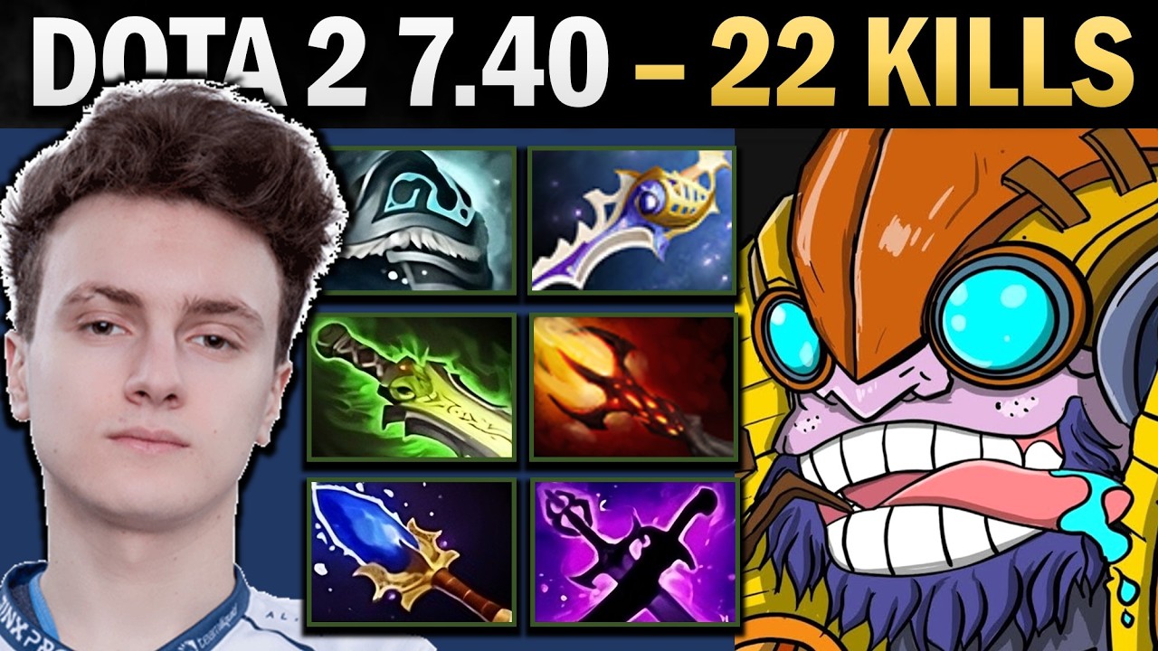 Tinker Pro Mid with Rapier and 22 Kills - Gameplay Dota 2
