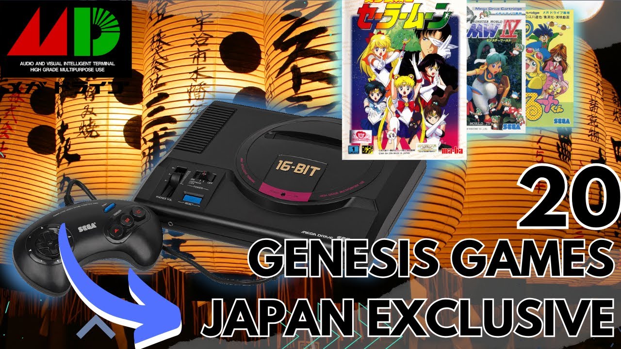 20 Exclusive Sega 🔵GENESIS games from 🍙Japan. HIDDEN GEMS or WEIRD games?
