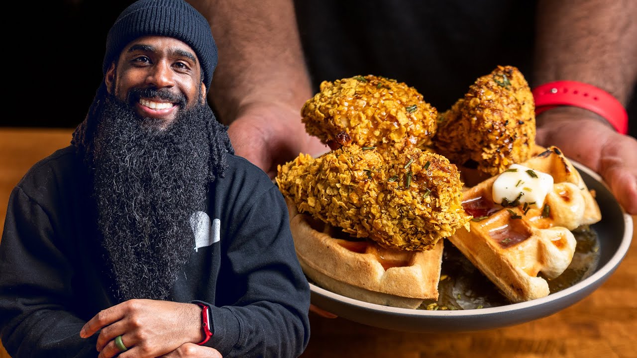 Making Vegan CHICKEN AND WAFFLES that YOU'LL Actually want to try! | Vegan and Vegetarian Meals