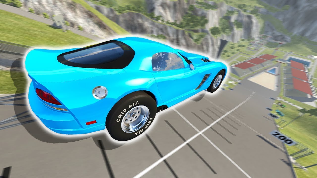400 MPH DODGE VIPER VS CAR JUMP ARENA! - BeamNG Drive Dodge Viper Car Mod