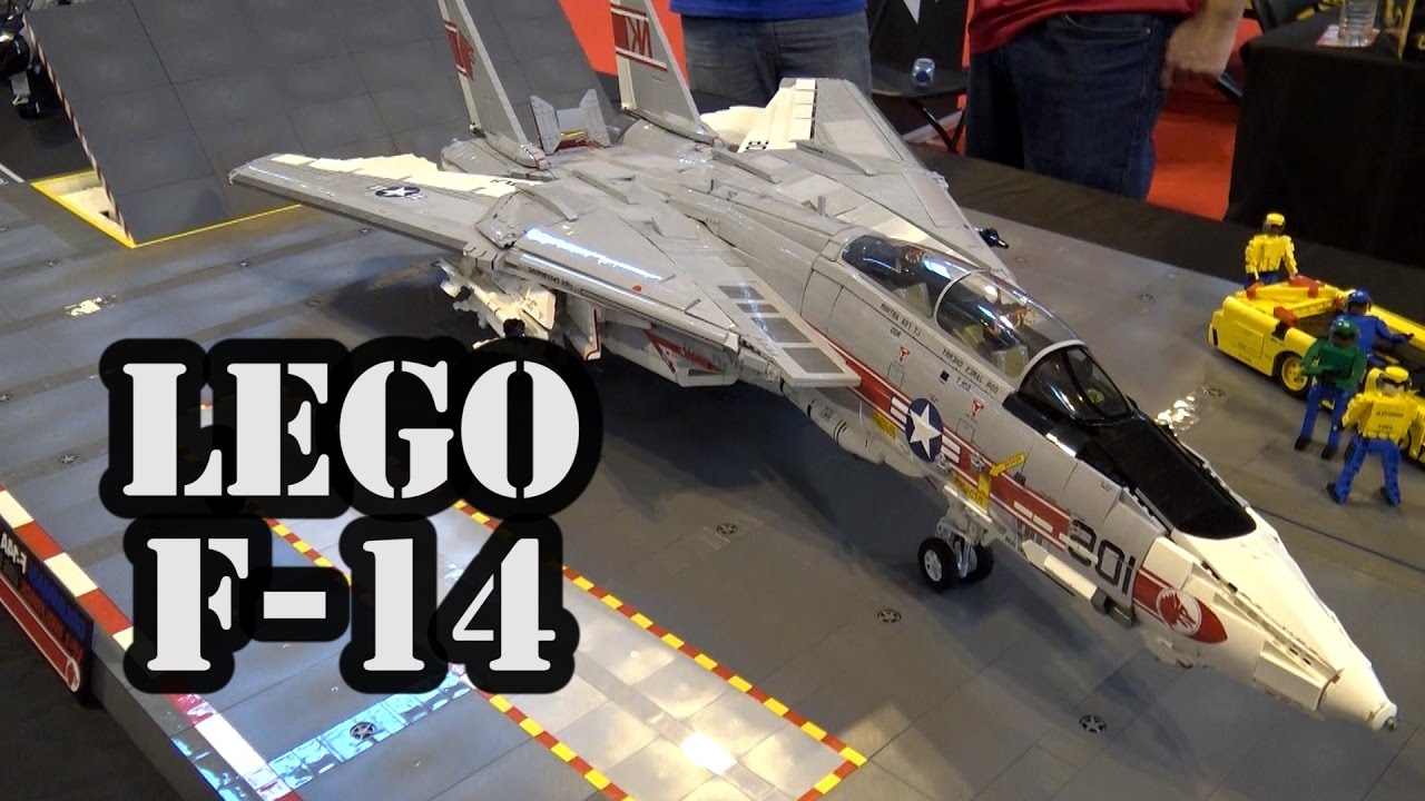 Невероятно точный сверхзвуковой самолет LEGO F-14 Tomcat Navy