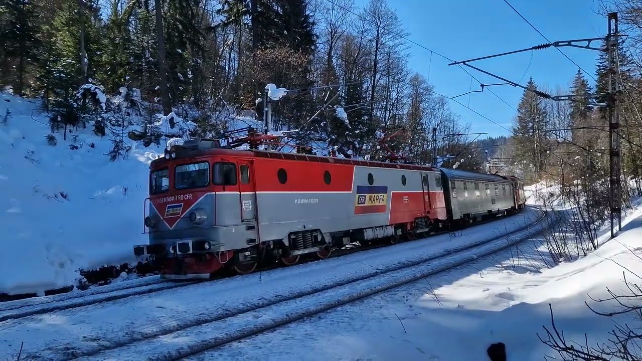 Tren militar CFR Marfă plecand in Predeal catre Brasov - 16.02.2023