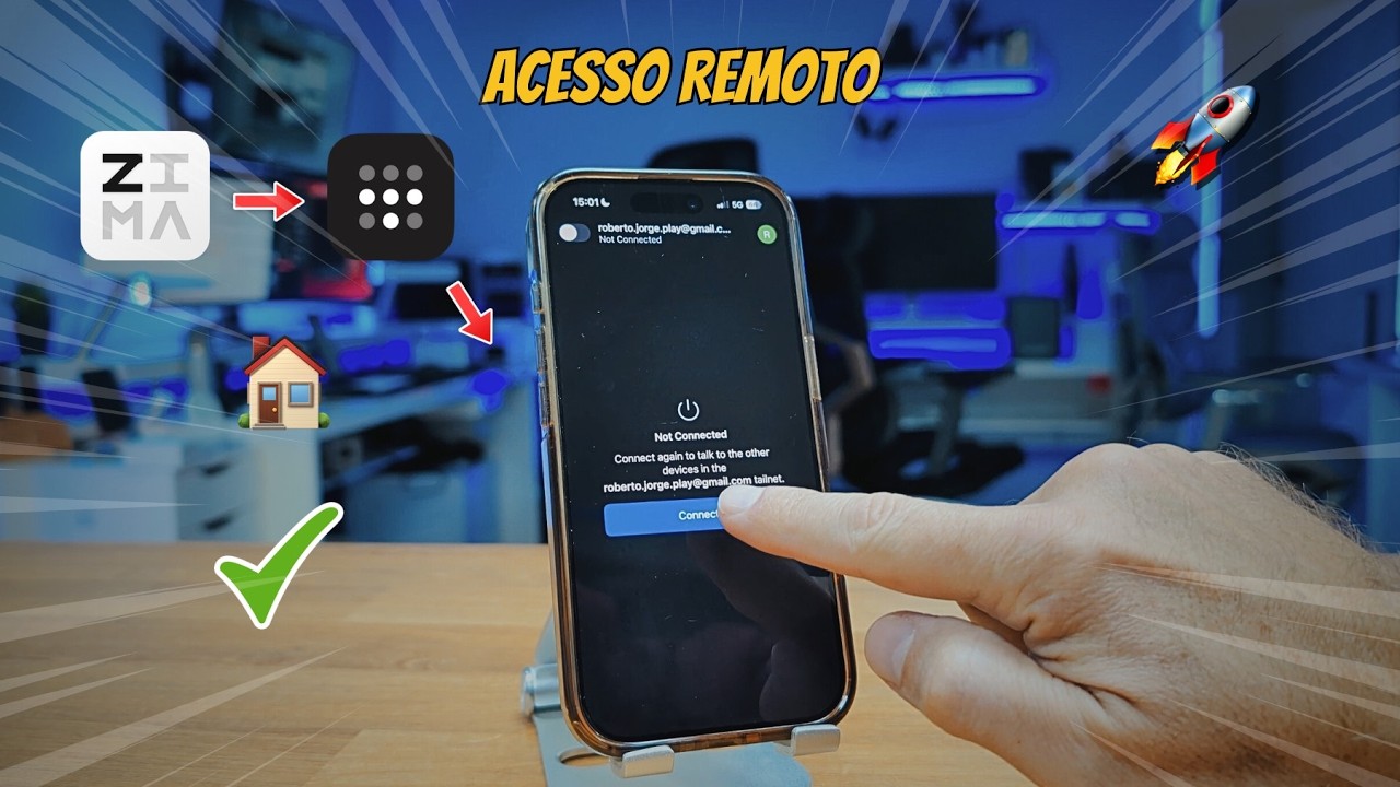 🔥 Acede à Tua Rede de Casa em Qualquer Lugar 🌍📱 | ZimaOS + Tailscale 🚀