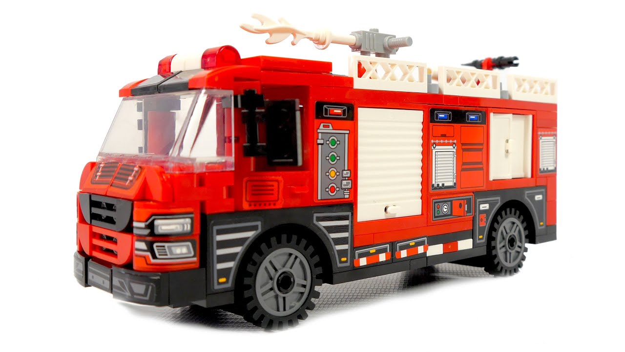 Building Rescue Lego team - Dry powder foam combination apparatus Qman 12022