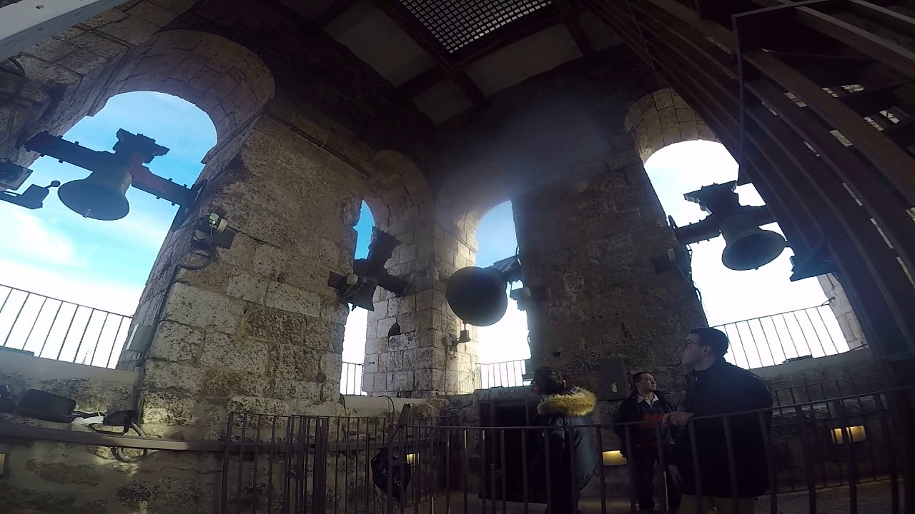 Volteo Trio pequeño con Trio mediano de campanas catedral de Alcalá de Henares
